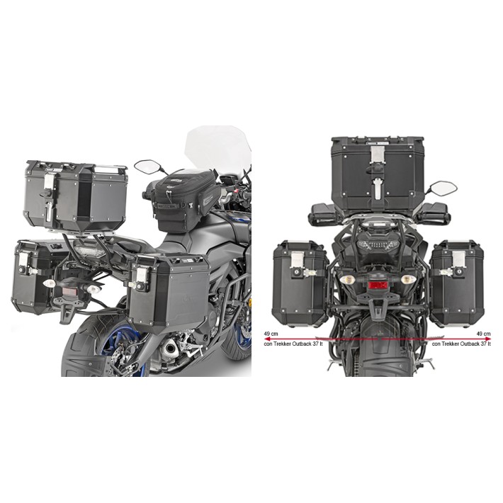 SUPORTE GIVI MALA LATERAL OUTBACK TRACER 900 / GT - PL2139CAM