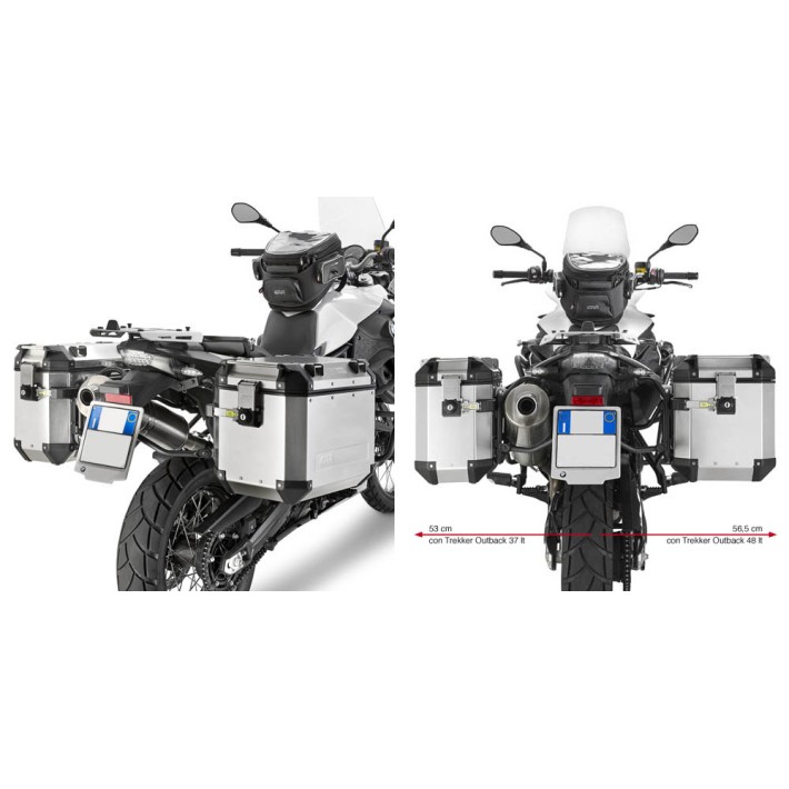 SUPORTE GIVI MALA LATERAL OUTBACK BMW F650 700 800 GS - PL5103CAM