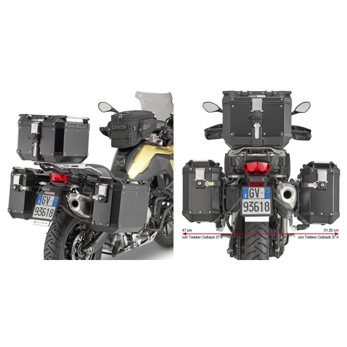 SUPORTE GIVI MALA LATERAL OUTBACK BMW F750GS - PL5127CAM