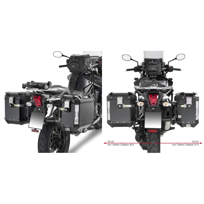 SUPORTE GIVI MALA LATERAL OUTBACK TRIUMPH 1200 - PL6408CAM