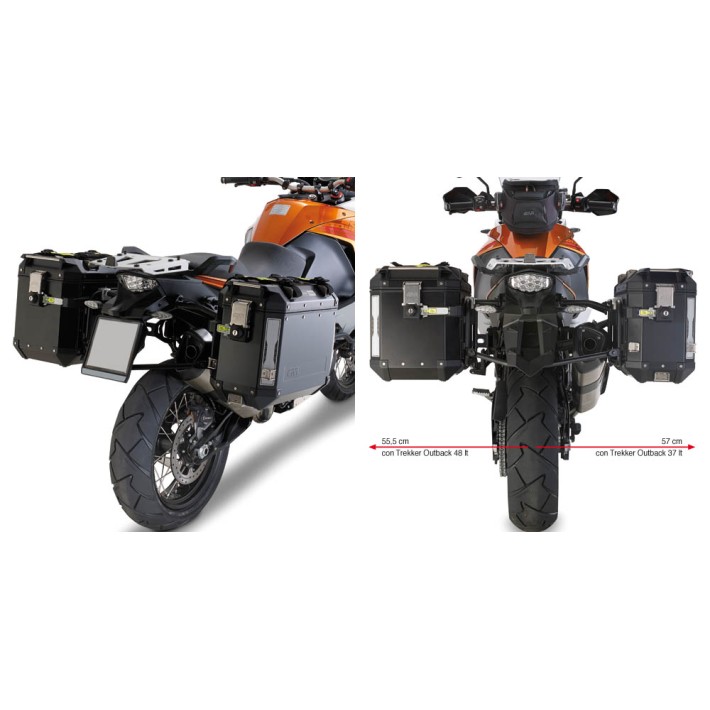 SUPORTE GIVI MALA LATERAL OUTBACK KTM 1190 ADV - PL7705CAM