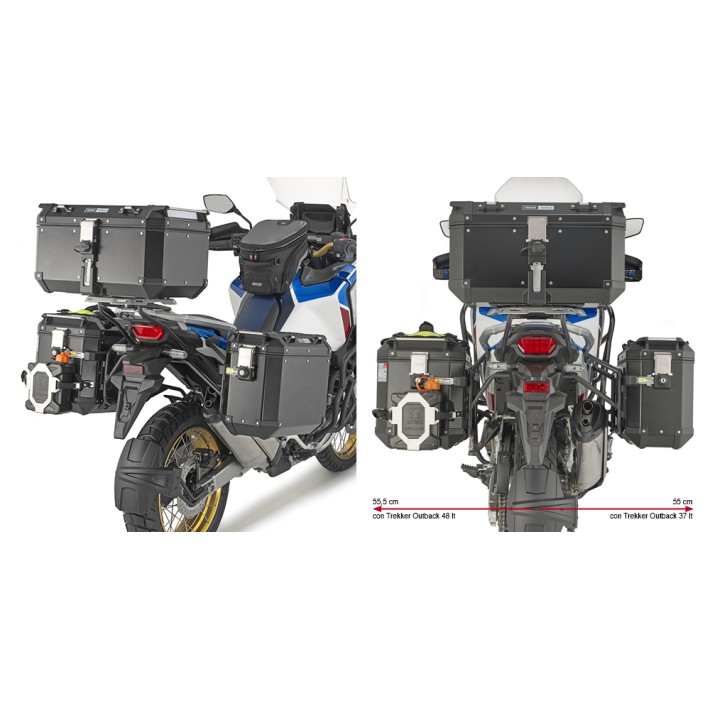 SUPORTE MALAS LATERAIS GIVI OUTBACK HONDA CRF1100L - PLO1178CAM
