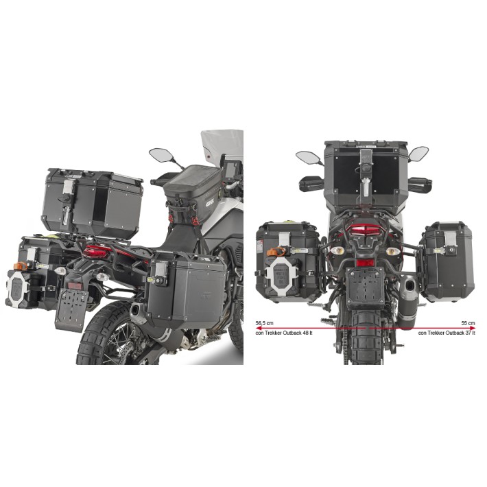 SUPORTE GIVI MALA LATERAL OUTBACK YAMAHA TENERE 700 - PLO2145CAM