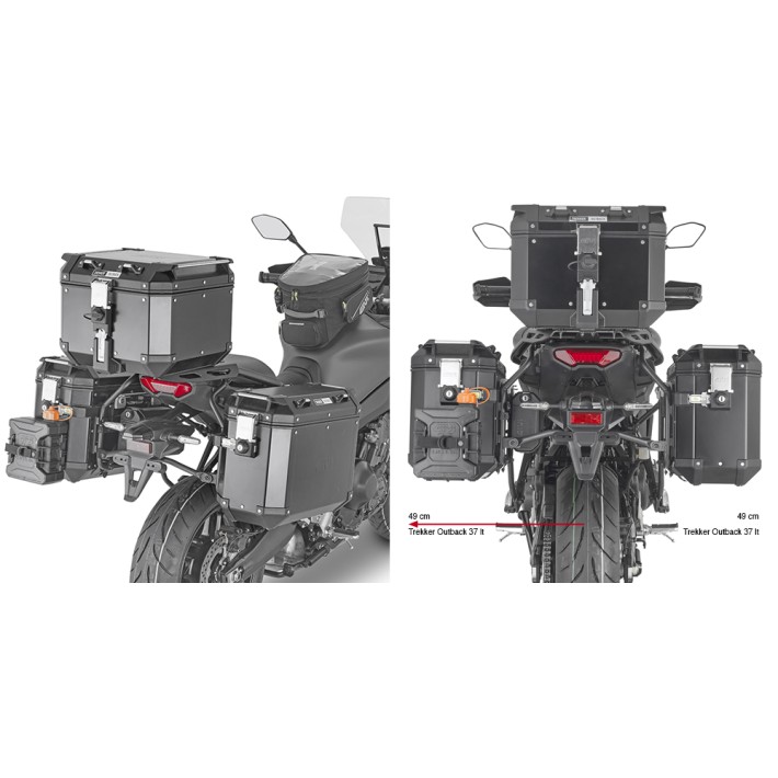 SUPORTE GIVI MALA LATERAL OUTBACK YAMAHA TRACER 9 - PLO2159CAM