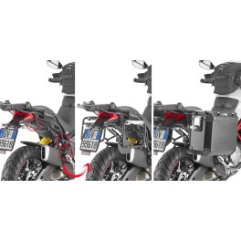 SUPORTE GIVI MALA LATERAL OUTBACK DUCATI MULTISTRADA - PLOR7412CAM