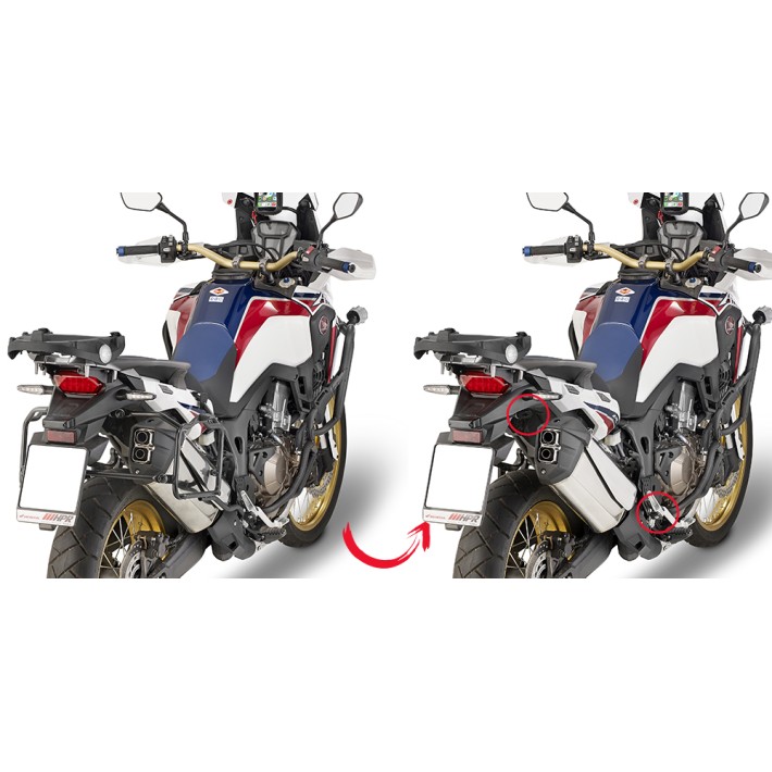 SUPORTE MALAS LATERAIS GIVI HONDA CRF1000L AFRICA TWIN - PLR1144