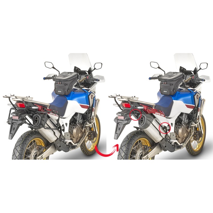 SUPORTE MALAS LATERAIS GIVI HONDA CRF1000L AFRICA TWIN ADV SPORT - PLR1161