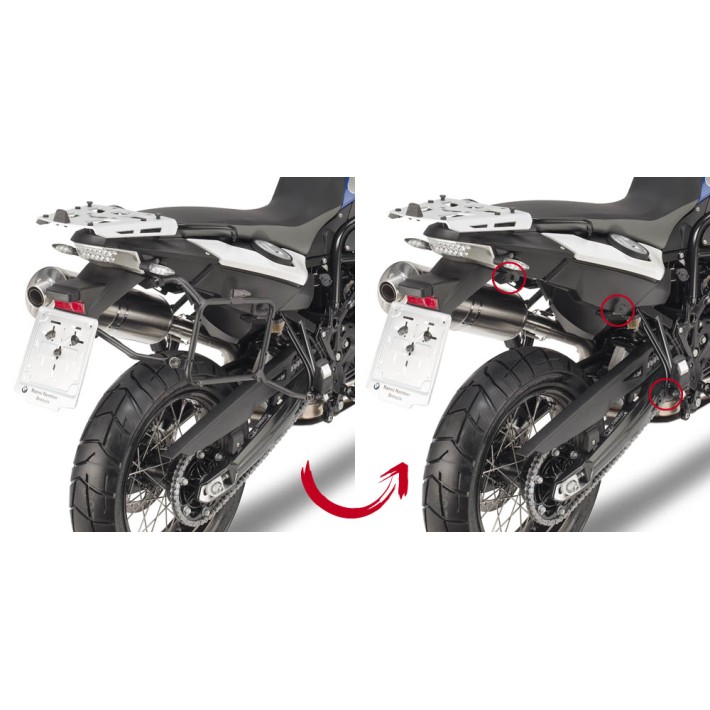 SUPORTE GIVI MALA LATERAL BMW F650/700/800GS - PLR5103