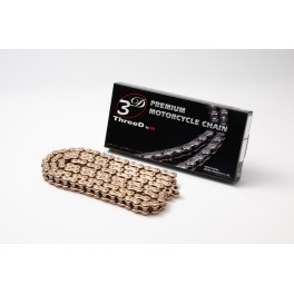 CORRENTE DE TRANSMISSAO DOURADAEK CHAIN ThreeD® 525 Z/3D - Retentores QX2-Ring - COM 120 ELOS