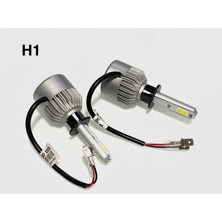 LAMPADAS LED H1 6500K 8500LM COR BRANCA ( 2 UNIDADES )