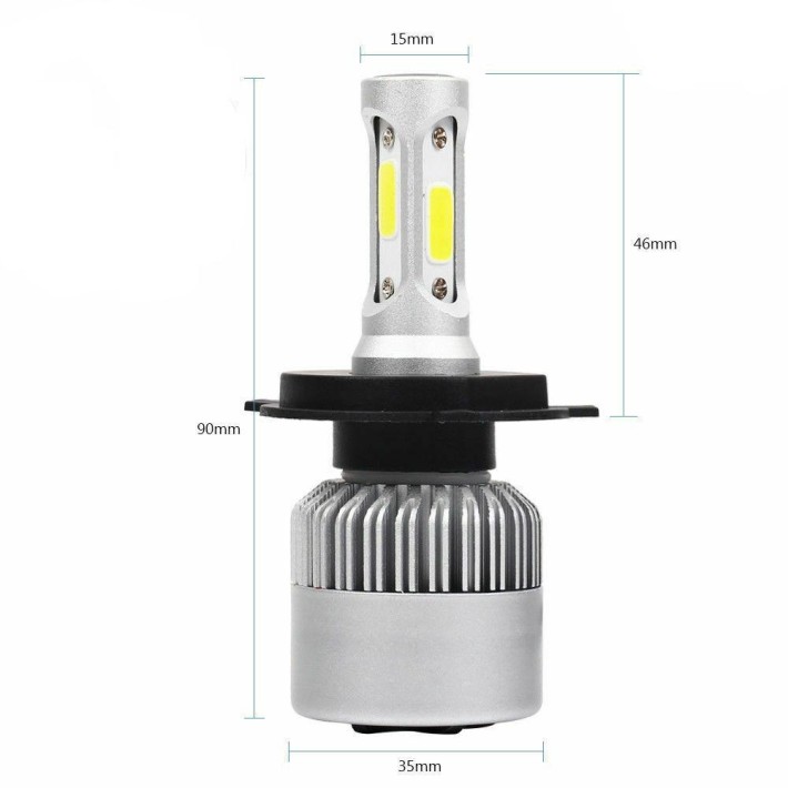 LAMPADAS LED H4 6000K 2 UNIDADES