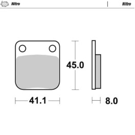 PASTILHAS TRAVAO NITRO MOTO-MASTER - 090021
