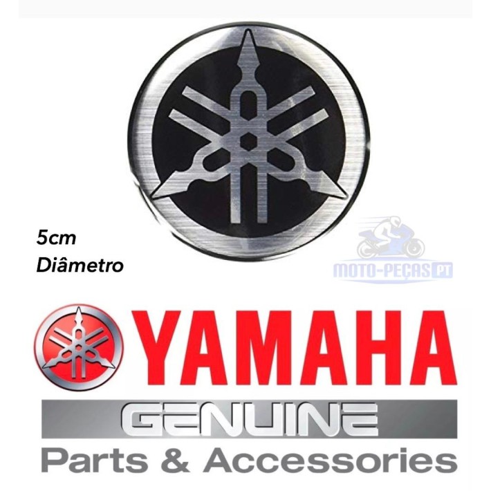 AUTOCOLANTE DO DEPOSITO YAMAHA 5CM. LOGOTIPO PARA R1 R6 MT XJ FAZER ETC REF. 5PW-2413B-00