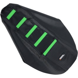 RIBBED SEAT COVER BLACK/GREEN