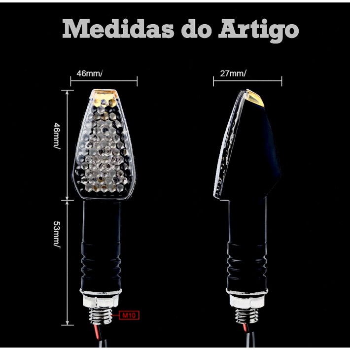 PAR PISCAS UNIVERSAL EM LED CLEAR