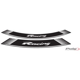 FITAS PARA JANTES PUIG CONJUNTO 8 TIRAS RACING BRANCO