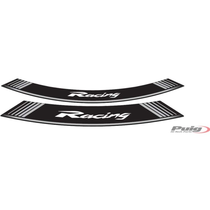 FITAS PARA JANTES PUIG CONJUNTO 8 TIRAS RACING CINZENTO