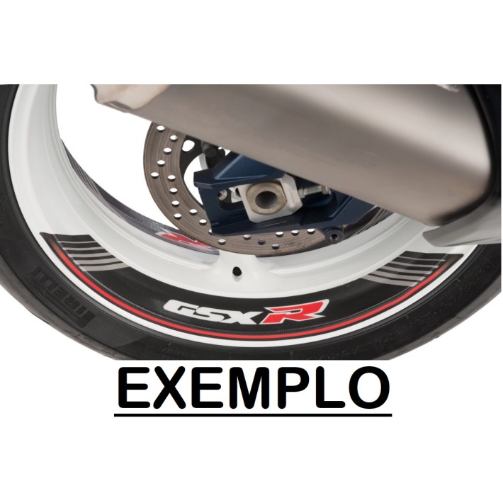 Fitas para interior das jantes Yamaha MT-07 PUIG vermelho
