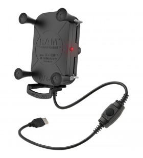 Suporte de telemovel Tough-Charge™ with X-Grip® Tech Waterproof Wireless Charging Holder