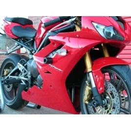COGUMELOS BRANCO R&G TRIUMPH DAYTONA 675 - CP0173WH