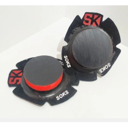 BLACK NYLON SLIDER WITH RED SIDE SOKS