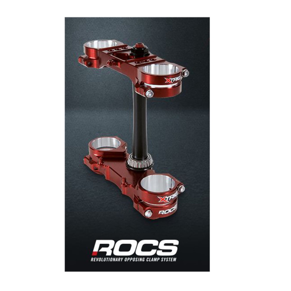 Pinces Triples XTrig ROCS Tech – Pour Honda CRF 250R/RX 2022-2026 – Déport 22mm – Neuf
