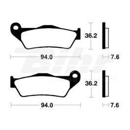 BRAKE PADS TECNIUM MA171 COMP. ORGANIC