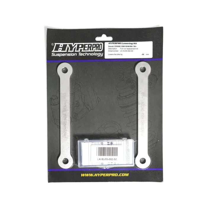 KIT REBAIXAMENTO AMORTECEDOR TRASEIRO HYPERPRO -50MM SUZUKI GS 500 - LK-SU05-002-50