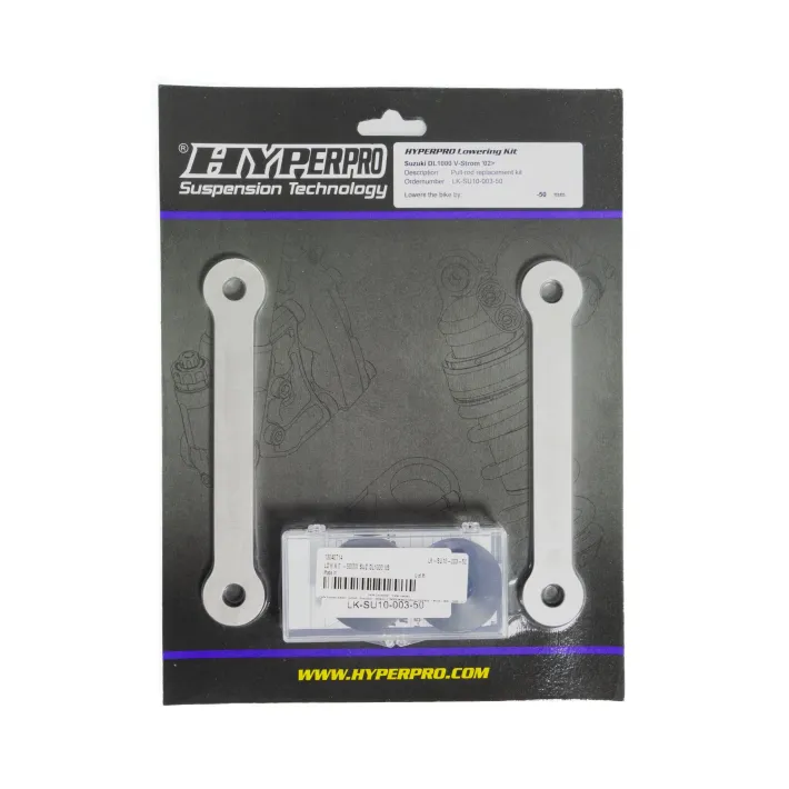 KIT REBAIXAMENTO AMORTECEDOR TRASEIRO HYPERPRO -50MM SUZUKI DL 1000 V-STROM - LK-SU10-003-50