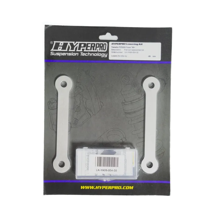 KIT REBAIXAMENTO AMORTECEDOR TRASEIRO HYPERPRO -35MM YAMAHA FZS 600 - LK-YA06-004-35