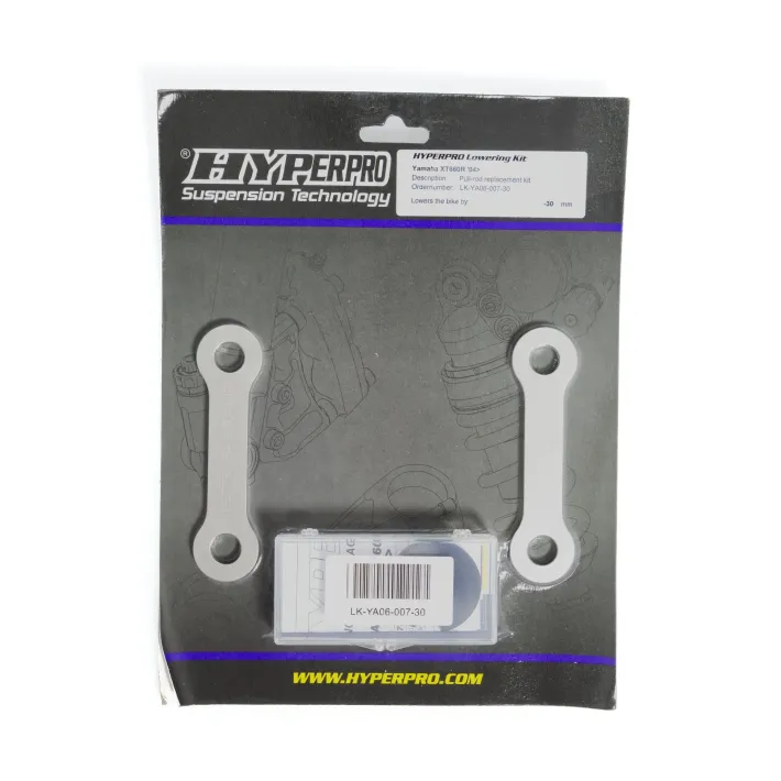 KIT REBAIXAMENTO AMORTECEDOR TRASEIRO HYPERPRO -30MM YAMAHA XT 660R - LK-YA06-007-30