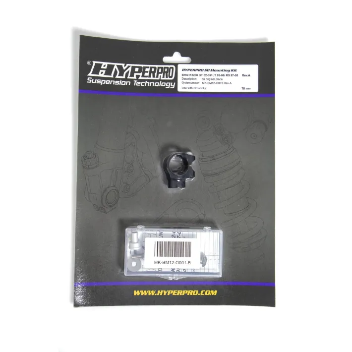 KIT SUPORTE AMORTECEDOR DE DIREÇAO HYPERPRO BMW K 1200 - MK-BM12-O001-B