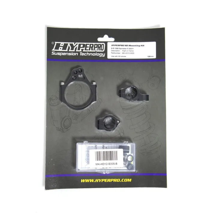 KIT SUPORTE AMORTECEDOR DE DIREÇAO HYPERPRO HARLEY DAVIDSON RH 1250 S - MK-HD12-S005-B