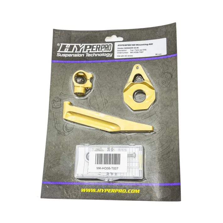 KIT SUPORTE AMORTECEDOR DE DIREÇAO HYPERPRO HONDA CBR 600RR - MK-HO06-T007