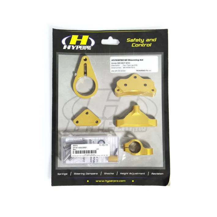 KIT SUPORTE AMORTECEDOR DE DIREÇAO HYPERPRO HONDA CBR 650F - MK-HO06-T010