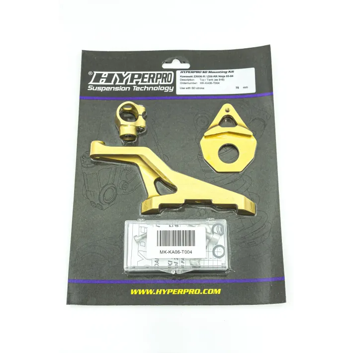 KIT SUPORTE AMORTECEDOR DE DIREÇAO HYPERPRO KAWASAKI ZX-6R - MK-KA06-T004