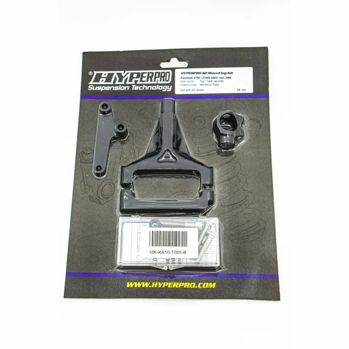 KIT SUPORTE AMORTECEDOR DE DIREÇAO HYPERPRO KAWASAKI Z750 - MK-KA10-T005-B