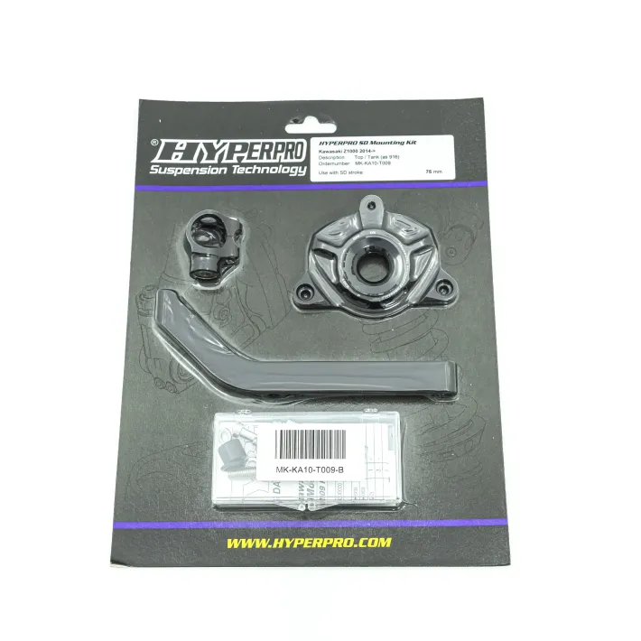 KIT SUPORTE AMORTECEDOR DE DIREÇAO HYPERPRO KAWASAKI Z1000 - MK-KA10-T009-B