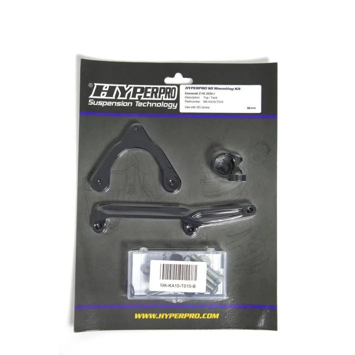 KIT SUPORTE AMORTECEDOR DE DIREÇAO HYPERPRO KAWASAKI Z H2 1000 - MK-KA10-T010-B