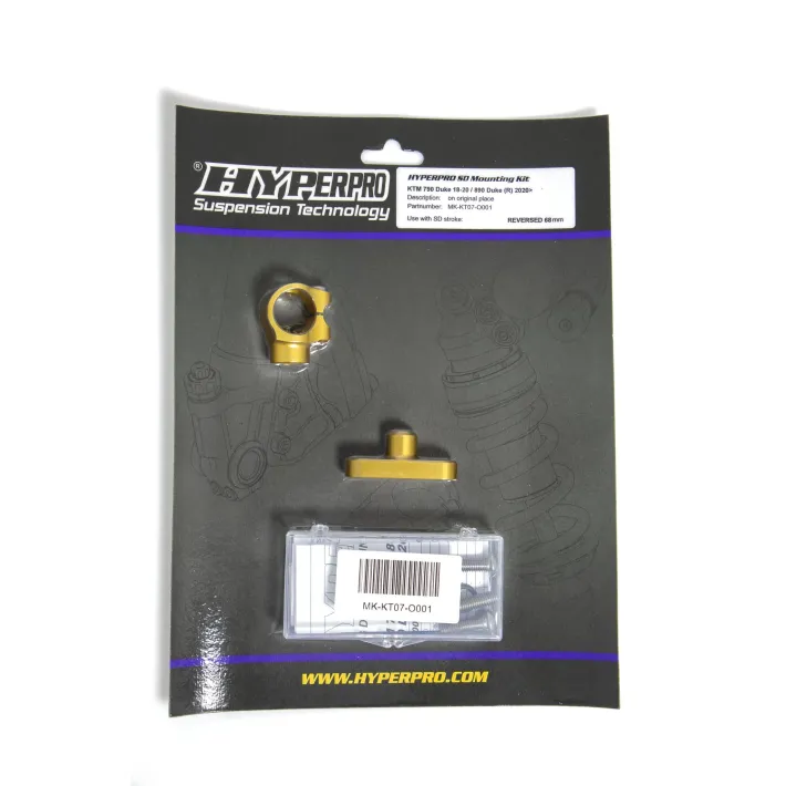 KIT SUPORTE AMORTECEDOR DE DIREÇAO HYPERPRO KTM DUKE 790 - MK-KT07-O001