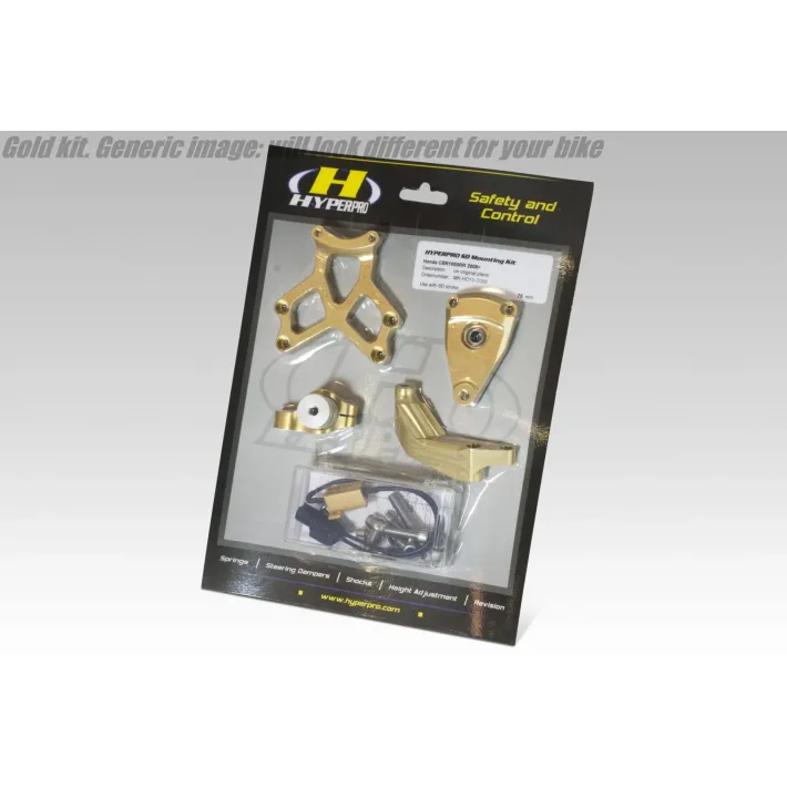 KIT SUPORTE AMORTECEDOR DE DIREÇAO HYPERPRO YAMAHA YZF R1 - MK-YA10-O003
