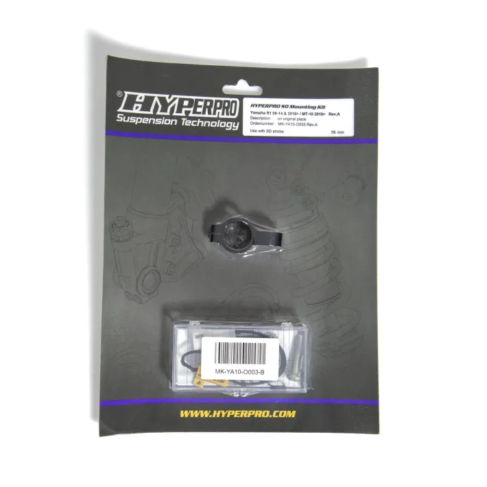 KIT SUPORTE AMORTECEDOR DE DIREÇAO HYPERPRO YAMAHA MT-10 - MK-YA10-O003-B