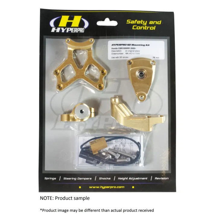 KIT SUPORTE AMORTECEDOR DE DIREÇAO HYPERPRO YAMAHA FZ1 S / N - MK-YA10-T008