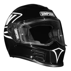 CAPACETE SIMPSON SPEED ​​12 O'CLOCK PRETO - 18621-216
