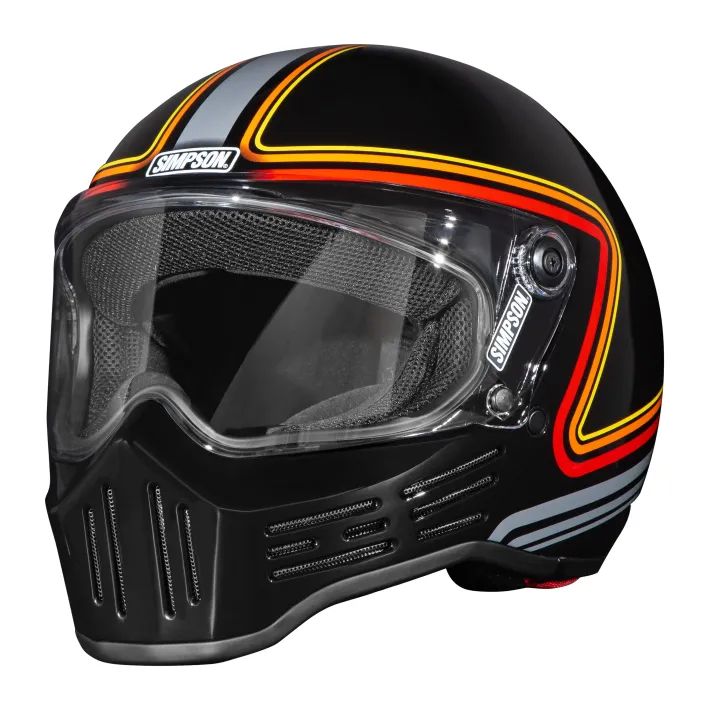 CAPACETE SIMPSON M30 SLIPLINE PRETO - 18660