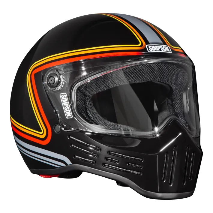 CAPACETE SIMPSON M30 SLIPLINE PRETO - 18660
