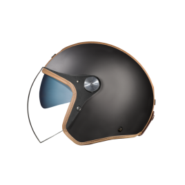 Capacete jet NEXX X.G30 GROOVY - Preto / Camel