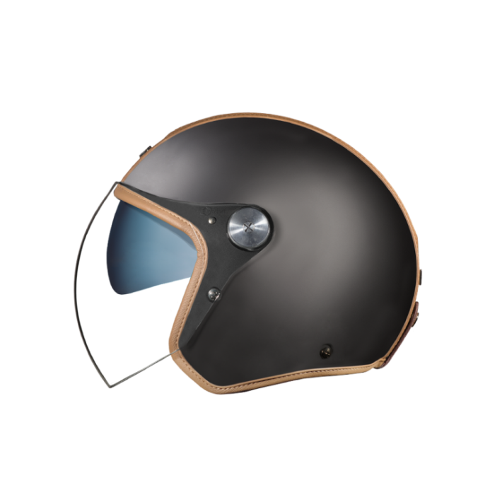 Capacete jet NEXX X.G30 GROOVY - Preto / Camel