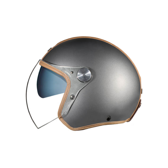 Capacete jet NEXX X.G30 GROOVY - Titânio / Camel