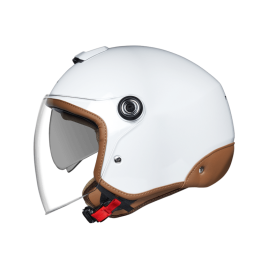 Capacete jet NEXX Y.10 SUNNY - Branco / Camel